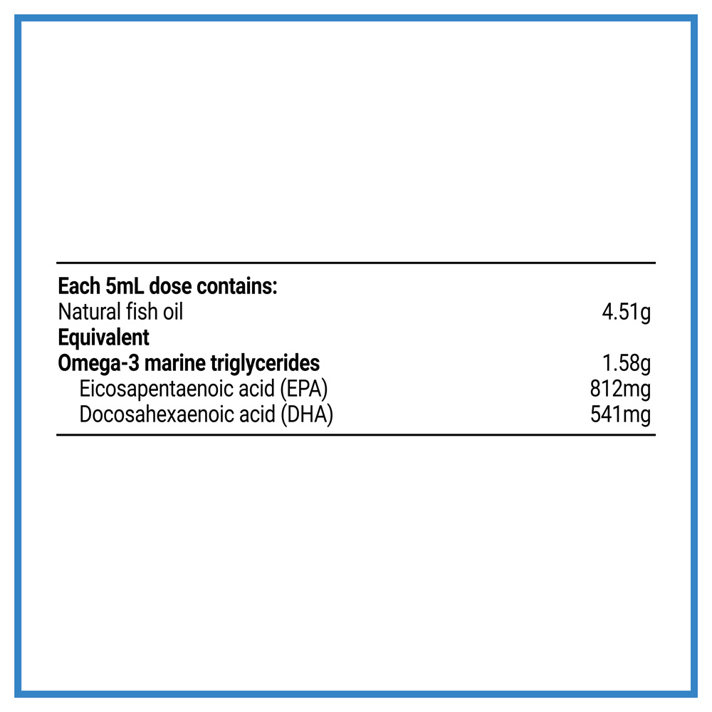 Fish Oil Health and Heart 500ml Melrose Health
